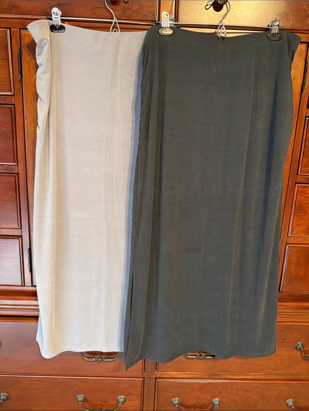 Old Navy Maxi Skirts (Set of 2) in Gray and Washed Black, XL